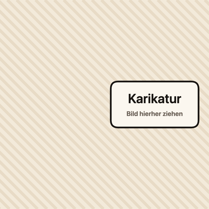 Karikatur des Referenzgesichts